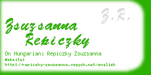 zsuzsanna repiczky business card